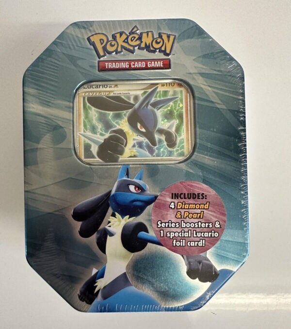 Liveopening Lucario lv X tin Dizzy