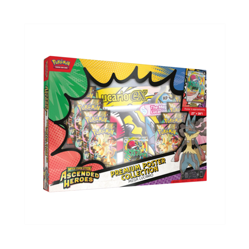 ME2.5 Ascended Heroes Premium Poster Collection M Lucario